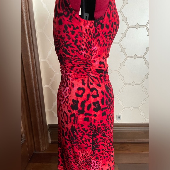 Red leopard dress - Picture 2 of 4